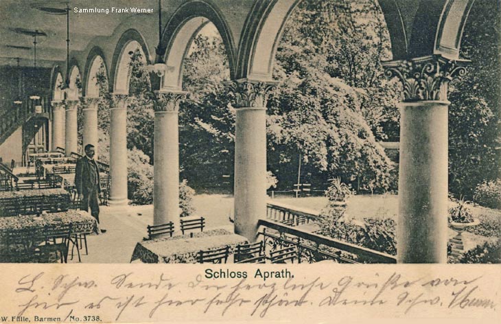 Schloss Aprath auf einer Postkarte von 1903 (Sammlung Frank Werner)