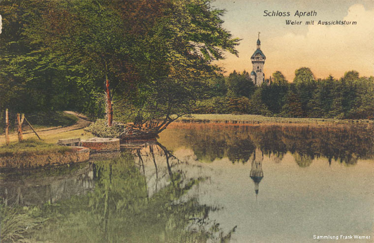 Schloss Aprath auf einer Postkarte von 1911 (Sammlung Frank Werner)