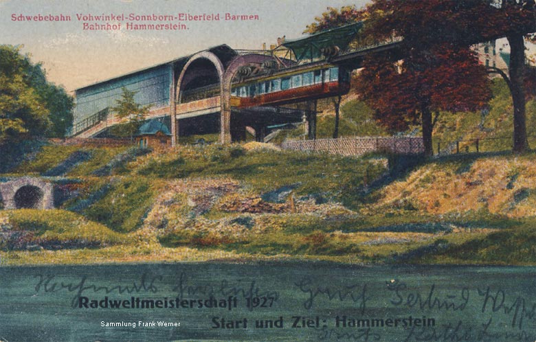 Die Wupper bei Hammerstein auf einer Postkarte von 1927 (Sammlung Frank Werner)