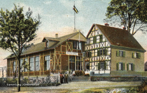 Das Ausflugslokal Rosskamper Höhe auf einer Postkarte von 1902 (Sammlung Udo Johenneken)