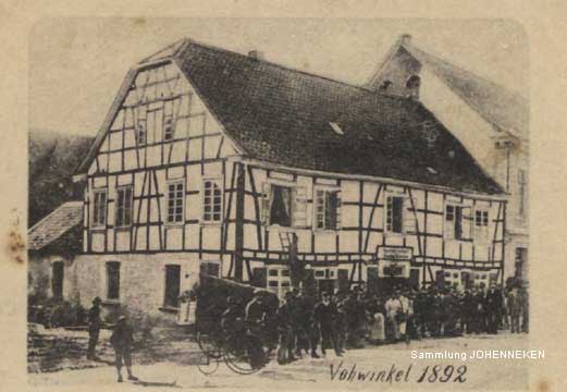 Kaiserplatz in Vohwinkel 1892 auf einer Postkarte von 1901