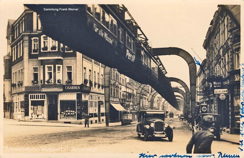 Der Kaiserplatz in Vohwinkel auf einer Postkarte von 1942 (Sammlung Frank Werner)