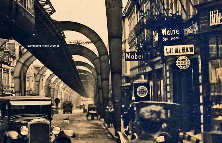 Der Kaiserplatz in Vohwinkel auf einer Postkarte von 1942 - Ausschnitt (Sammlung Frank Werner)