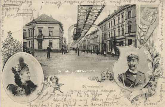 Gedenkpostkarte von 1900 zum Kaiserbesuch (Sammlung Udo Johenneken)