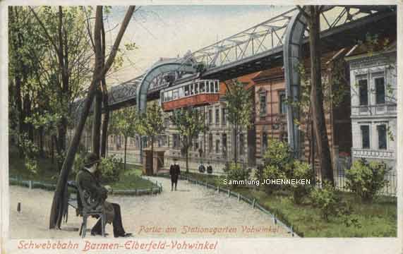 Stationsgarten in Vohwinkel um die Jahrhundertwende (Sammlung Udo Johenneken)