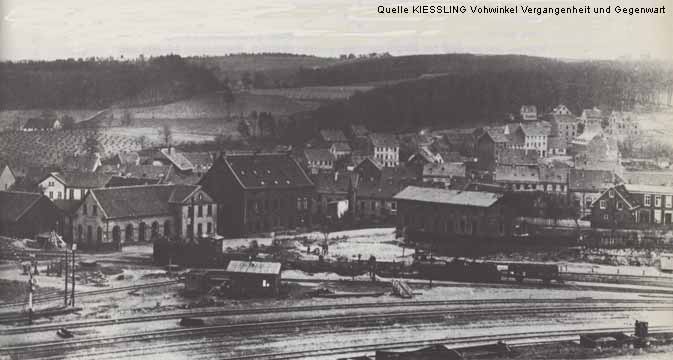 Vohwinkel von Norden um 1880 (Quelle Kiessling VOHWINKEL Vergangenheit und Gegenwart 1974)