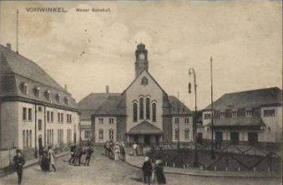Neuer Bahnhof Vohwinkel auf einer Postkarte von 1912